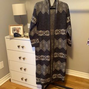 SIONI Long Grey Sweater